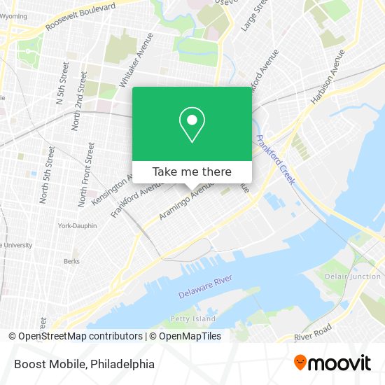 Mapa de Boost Mobile