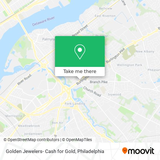 Mapa de Golden Jewelers- Cash for Gold