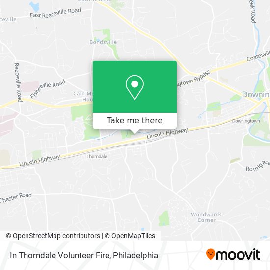 In Thorndale Volunteer Fire map