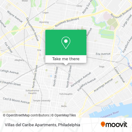 Villas del Caribe Apartments map