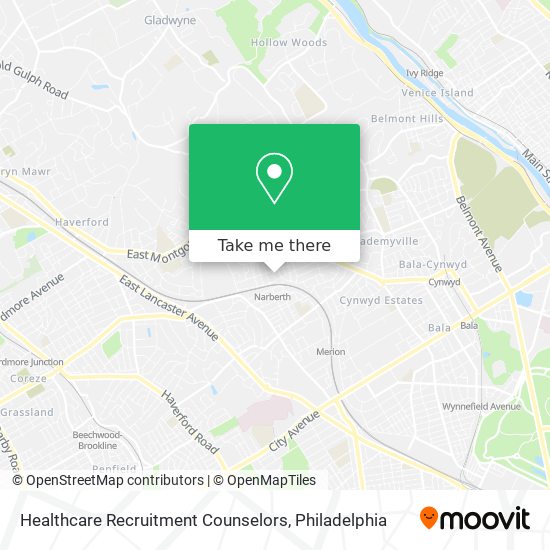 Healthcare Recruitment Counselors map