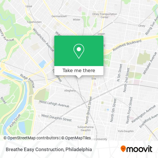 Breathe Easy Construction map