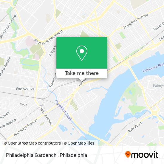 Philadelphia Gardenchi map