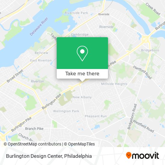 Mapa de Burlington Design Center