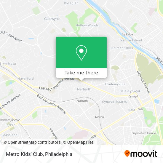 Metro Kids' Club map