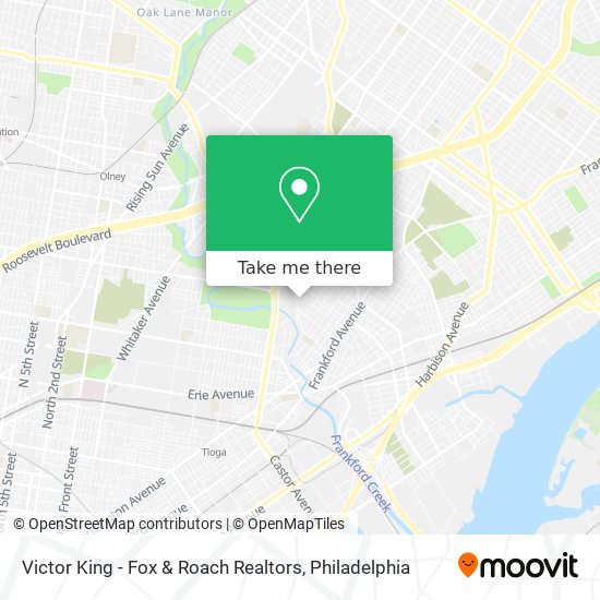 Victor King - Fox & Roach Realtors map