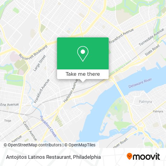 Mapa de Antojitos Latinos Restaurant