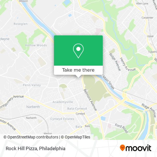 Rock Hill Pizza map