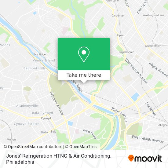 Mapa de Jones' Refrigeration HTNG & Air Conditioning