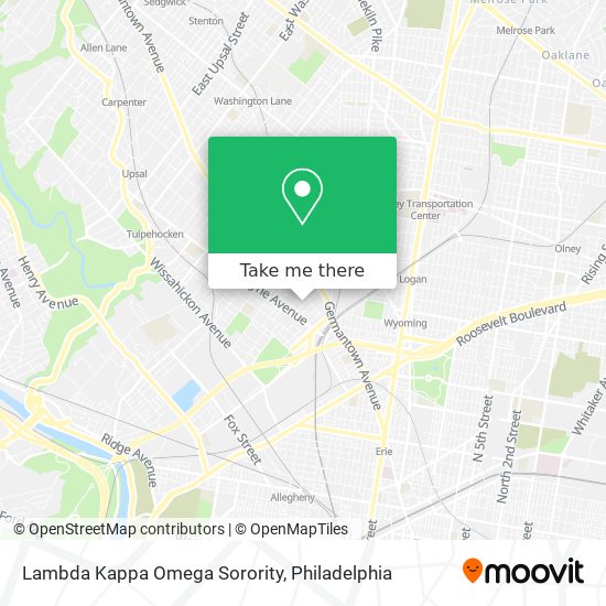 Mapa de Lambda Kappa Omega Sorority