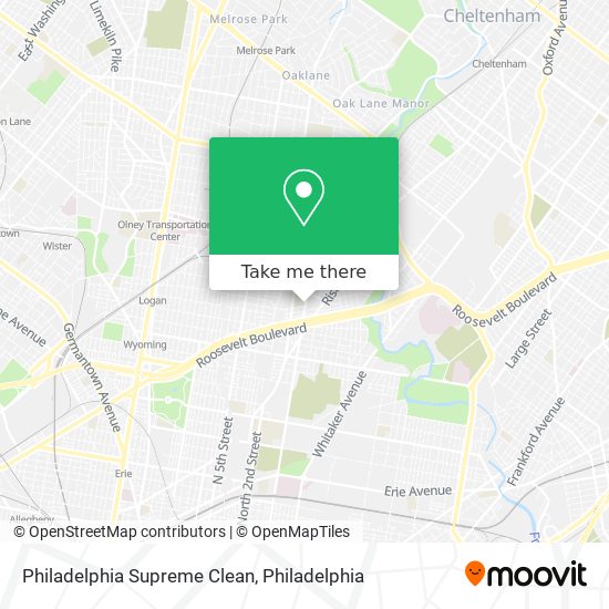 Philadelphia Supreme Clean map