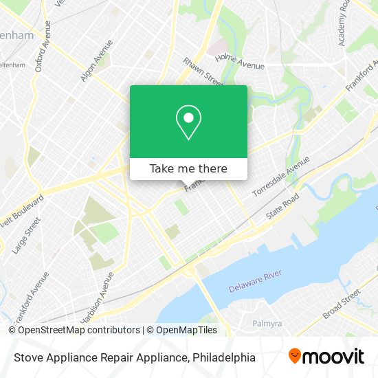 Stove Appliance Repair Appliance map