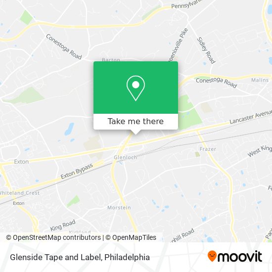 Glenside Tape and Label map