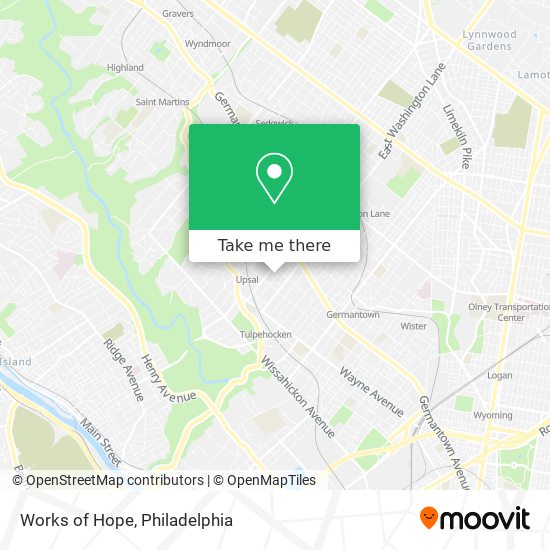 Works of Hope map