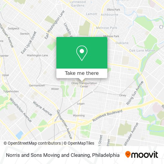 Mapa de Norris and Sons Moving and Cleaning