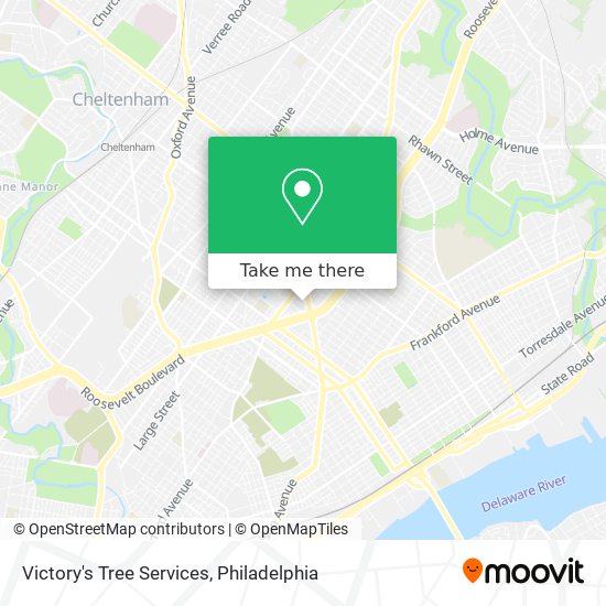 Victory's Tree Services map