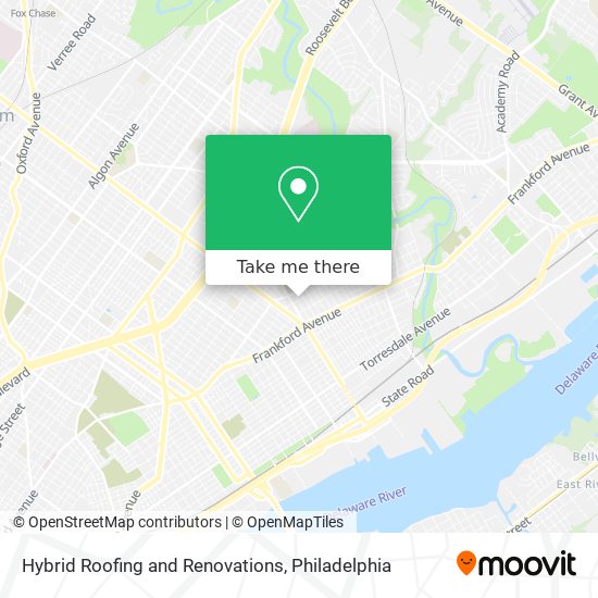 Hybrid Roofing and Renovations map