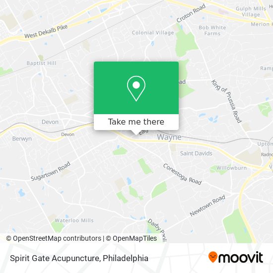 Mapa de Spirit Gate Acupuncture