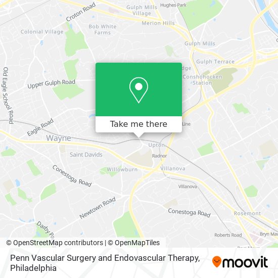 Penn Vascular Surgery and Endovascular Therapy map