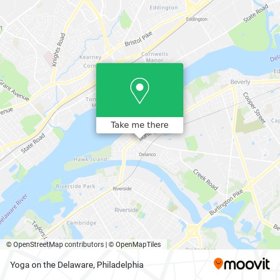 Mapa de Yoga on the Delaware