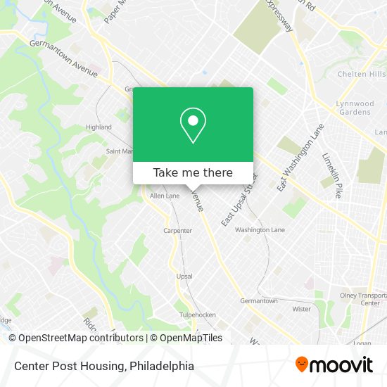 Center Post Housing map