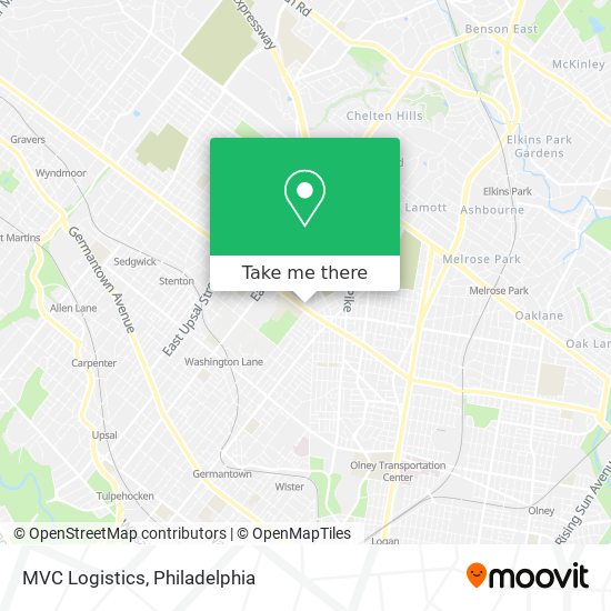 MVC Logistics map