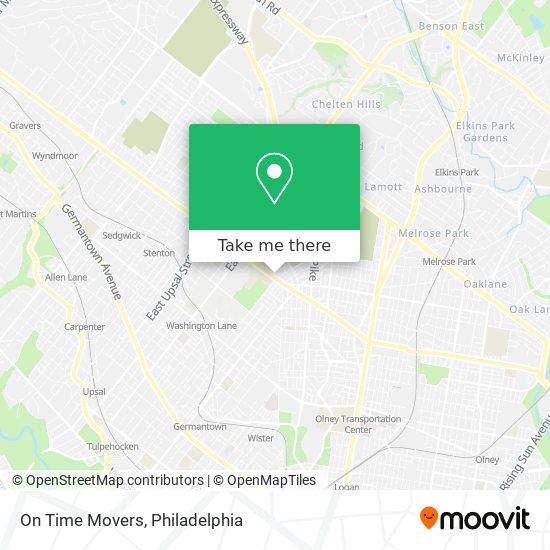 On Time Movers map