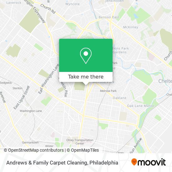 Andrews & Family Carpet Cleaning map