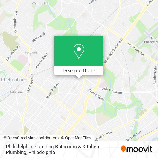 Philadelphia Plumbing Bathroom & Kitchen Plumbing map