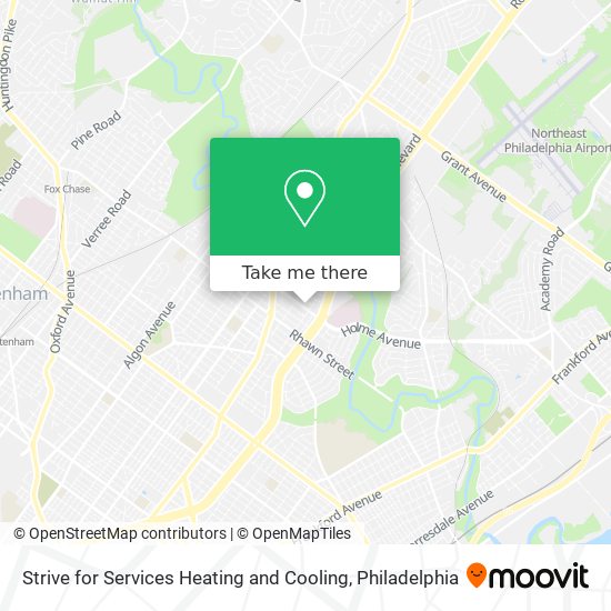 Strive for Services Heating and Cooling map