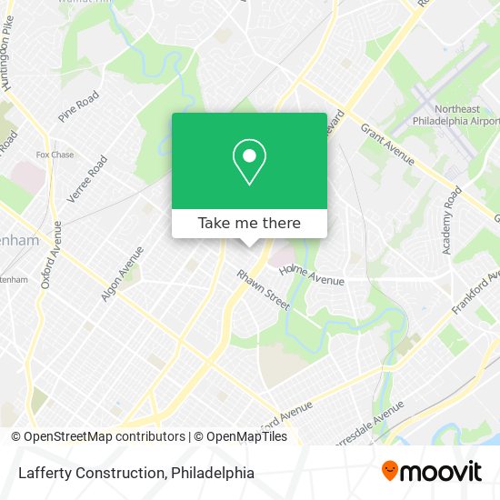 Lafferty Construction map