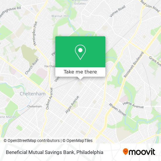 Beneficial Mutual Savings Bank map