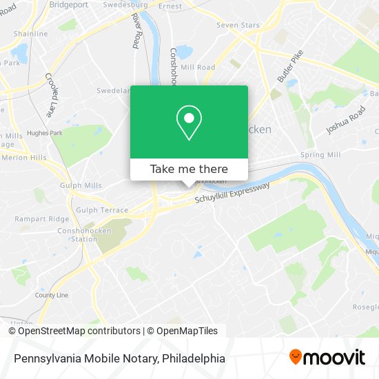 Pennsylvania Mobile Notary map
