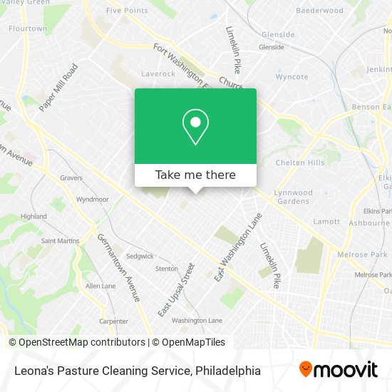 Leona's Pasture Cleaning Service map