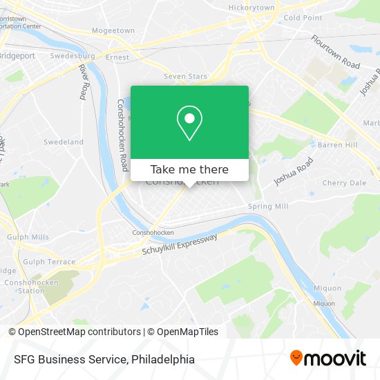 SFG Business Service map