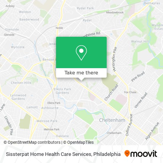 Mapa de Sissterpat Home Health Care Services