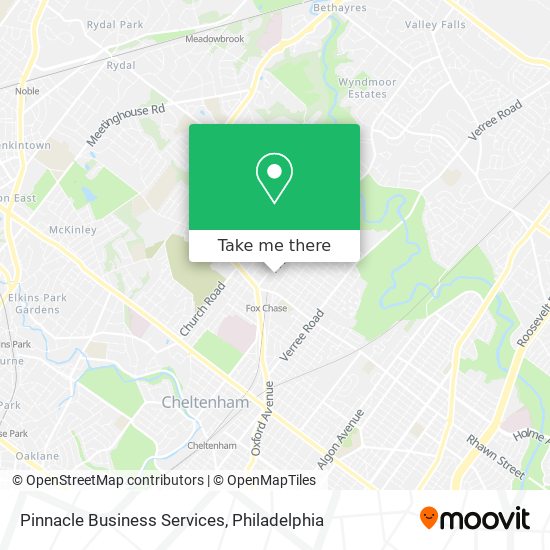 Pinnacle Business Services map