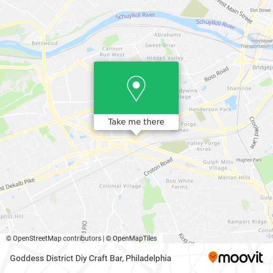 Mapa de Goddess District Diy Craft Bar