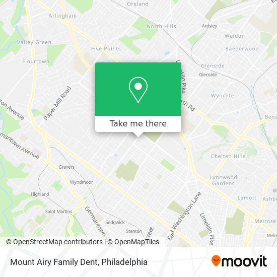 Mount Airy Family Dent map