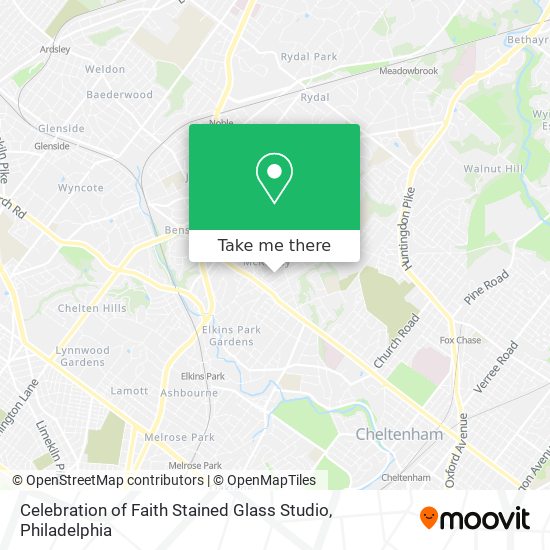 Mapa de Celebration of Faith Stained Glass Studio