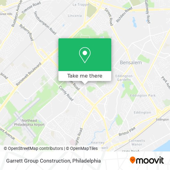 Garrett Group Construction map