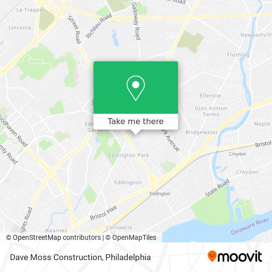 Dave Moss Construction map