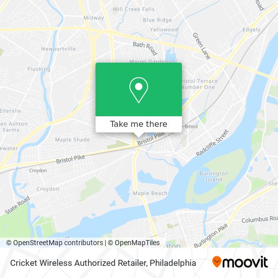 Mapa de Cricket Wireless Authorized Retailer