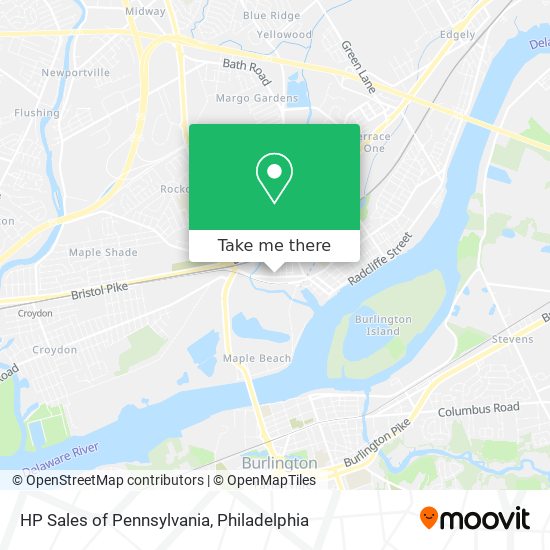 Mapa de HP Sales of Pennsylvania