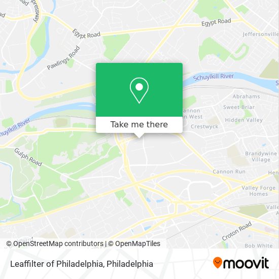 Leaffilter of Philadelphia map