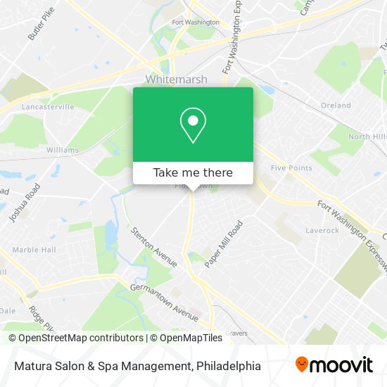 Mapa de Matura Salon & Spa Management