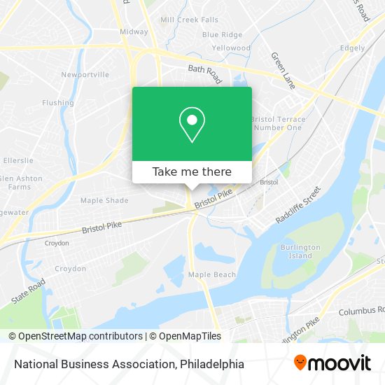 National Business Association map