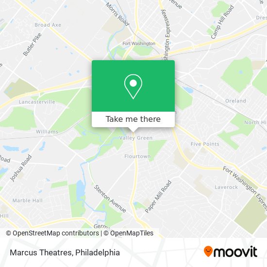 Marcus Theatres map