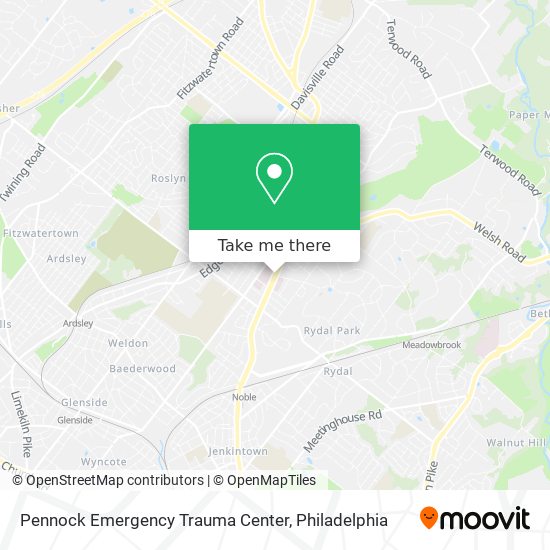 Pennock Emergency Trauma Center map