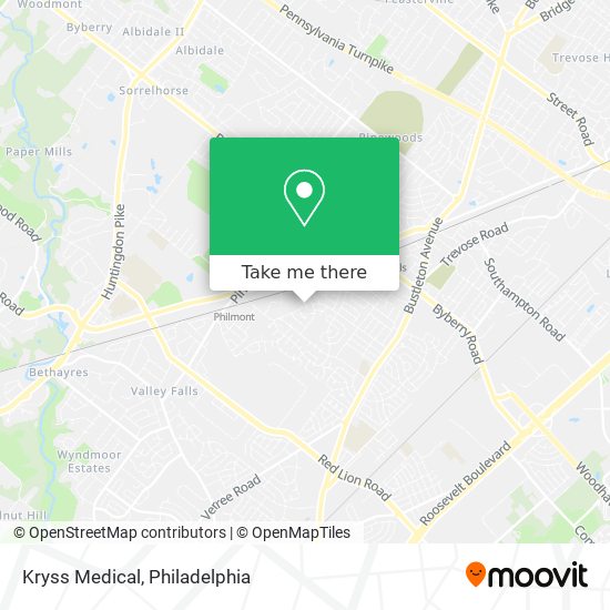 Kryss Medical map